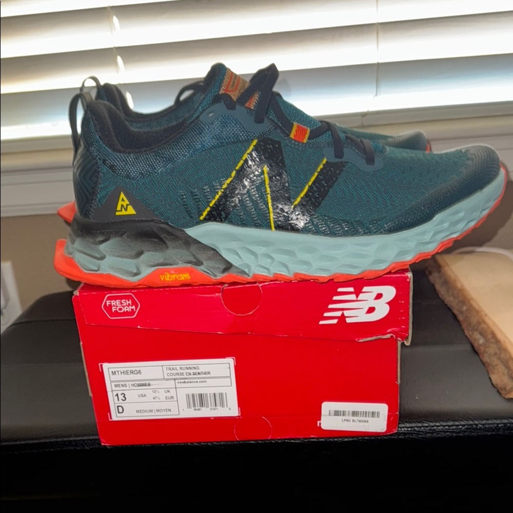 New Balance Vibram Sole Sneakers - Teal and Orange